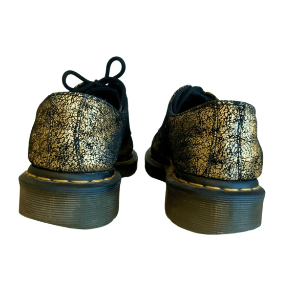 Doc Martens Pascal Crackle Gold Oxfords - Picture 3 of 11